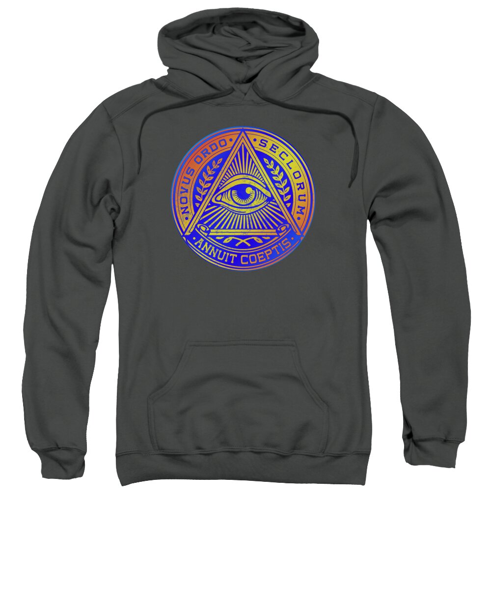 Vintage Illuminati Symbol Novus Ordo Seal - Sweatshirt