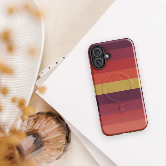 Vintage Retro 70s Colors MagSafe® tough case for iPhone®