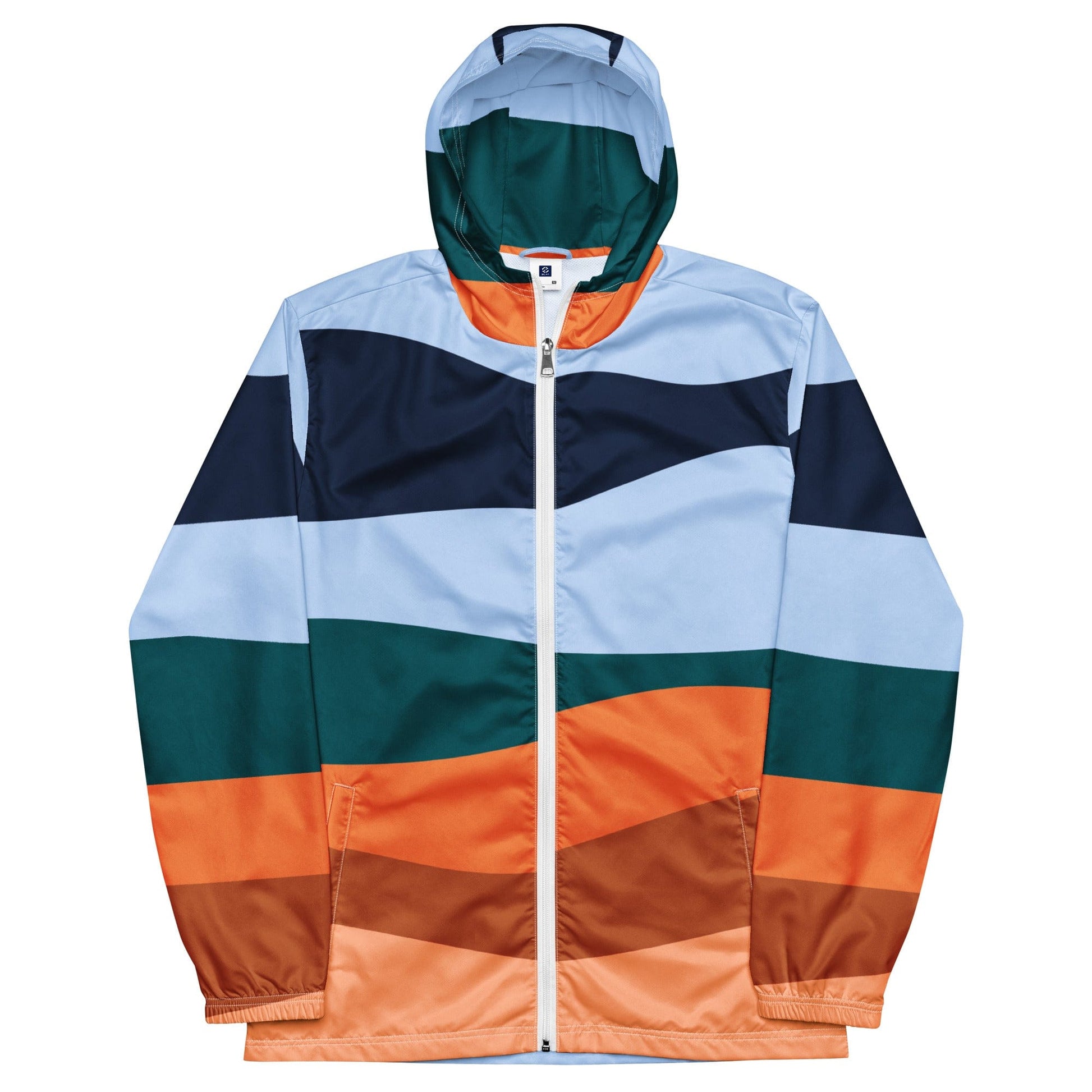 Vintage Sunset Men’s Windbreaker Jacket, Casual Streetwear, Lightweight Windbreaker, Men’s Jacket for Spring & Fall XS