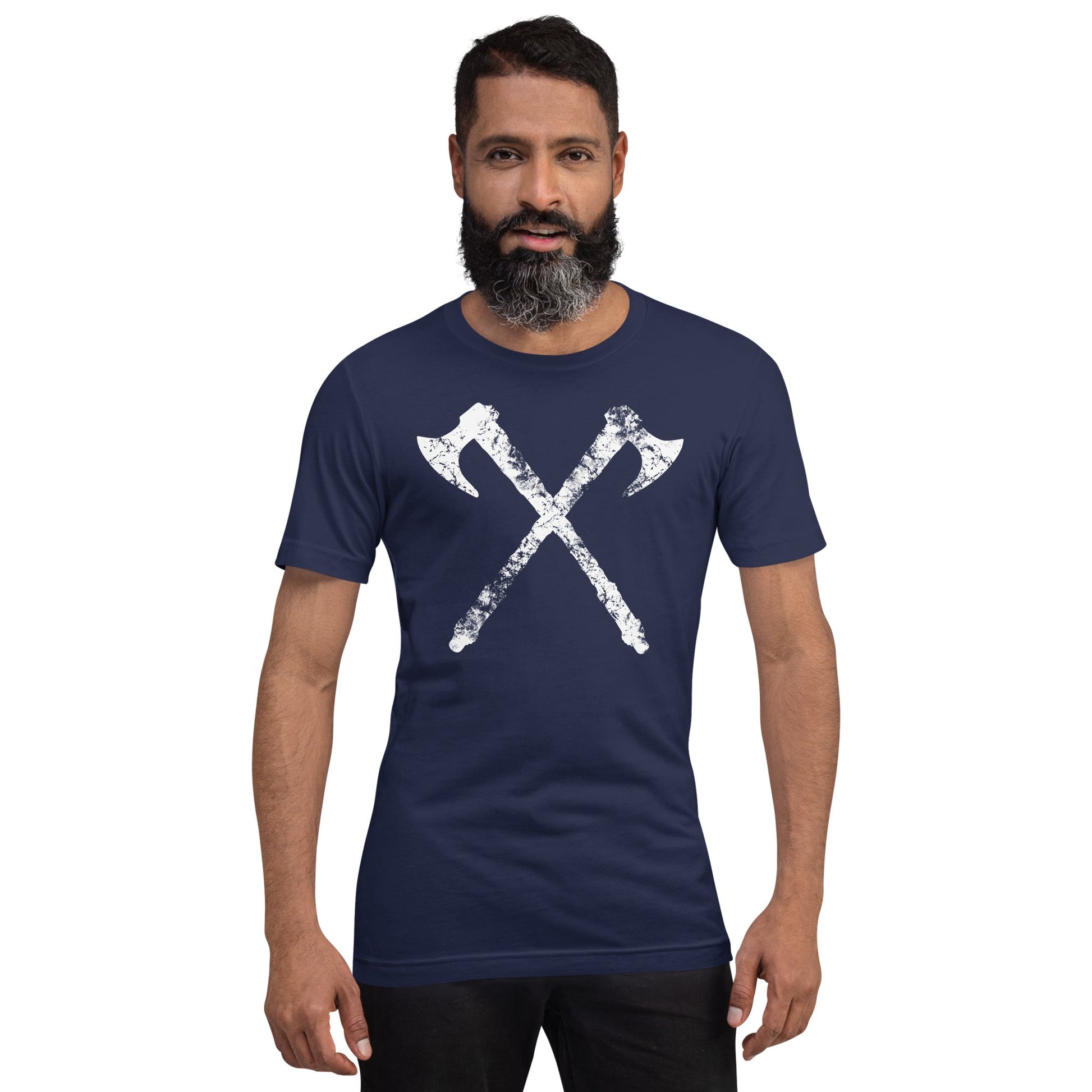 Scar Design Vintage Viking Axes T-shirt