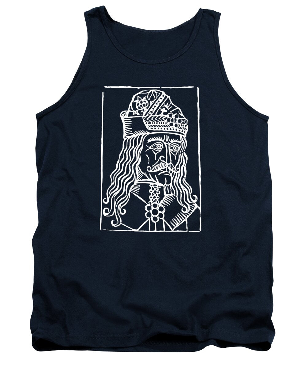 Vlad Tepes Dracula Woodcut - Tank Top