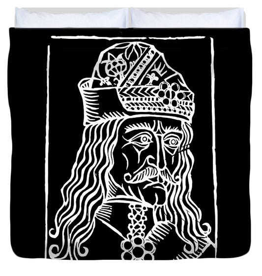 Vlad Tepes Dracula Woodcut - Duvet Cover