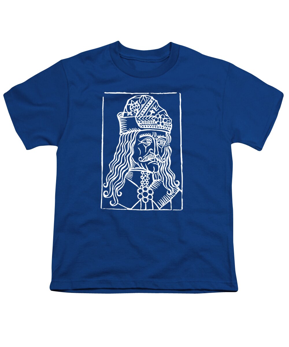 Vlad Tepes Dracula Woodcut - Youth T-Shirt