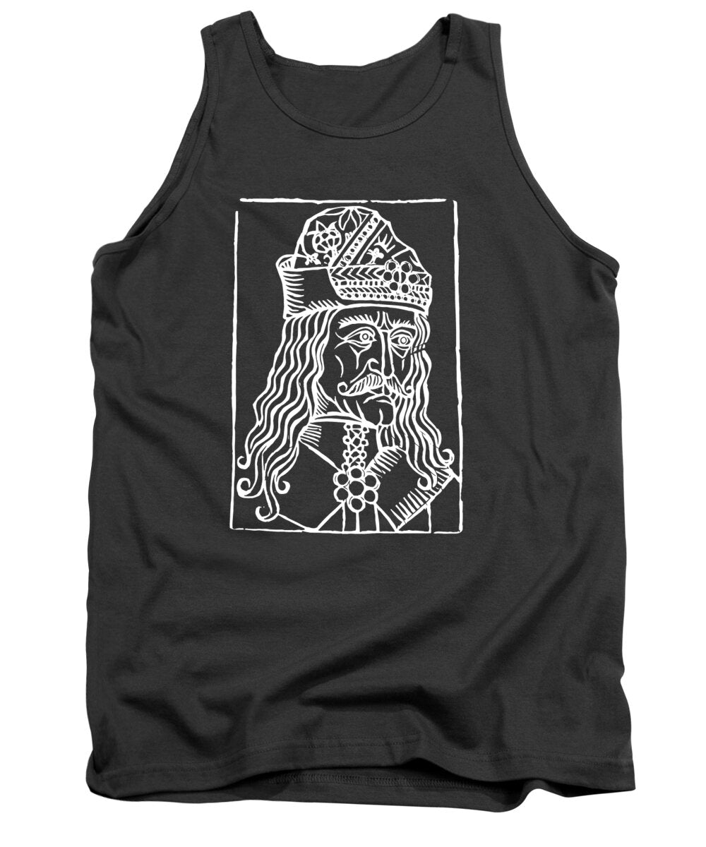 Vlad Tepes Dracula Woodcut - Tank Top