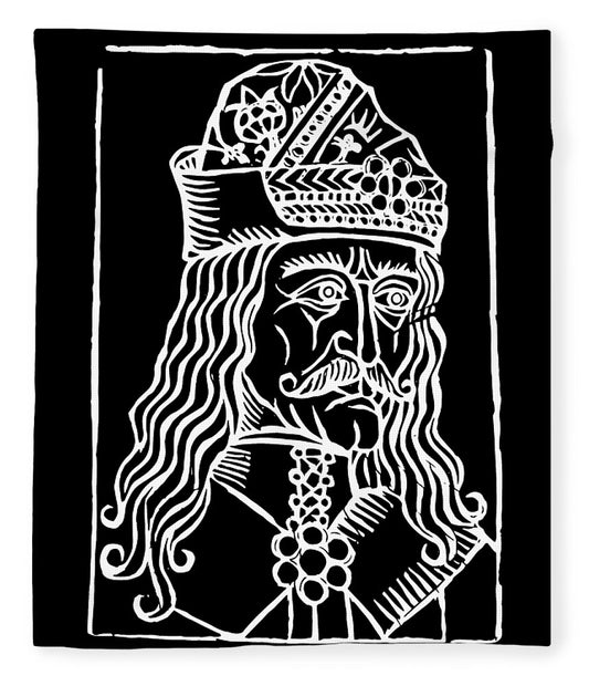 Vlad Tepes Dracula Woodcut - Blanket