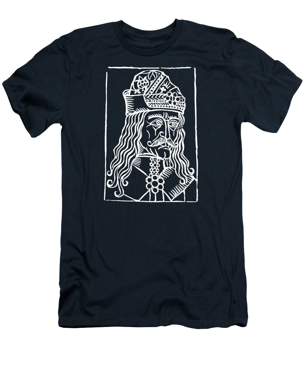 Vlad Tepes Dracula Woodcut - T-Shirt