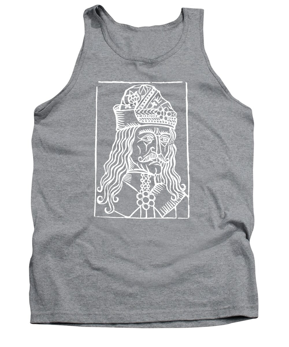 Vlad Tepes Dracula Woodcut - Tank Top