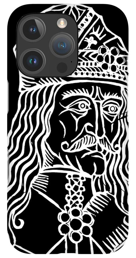 Vlad Tepes Dracula Woodcut - Phone Case