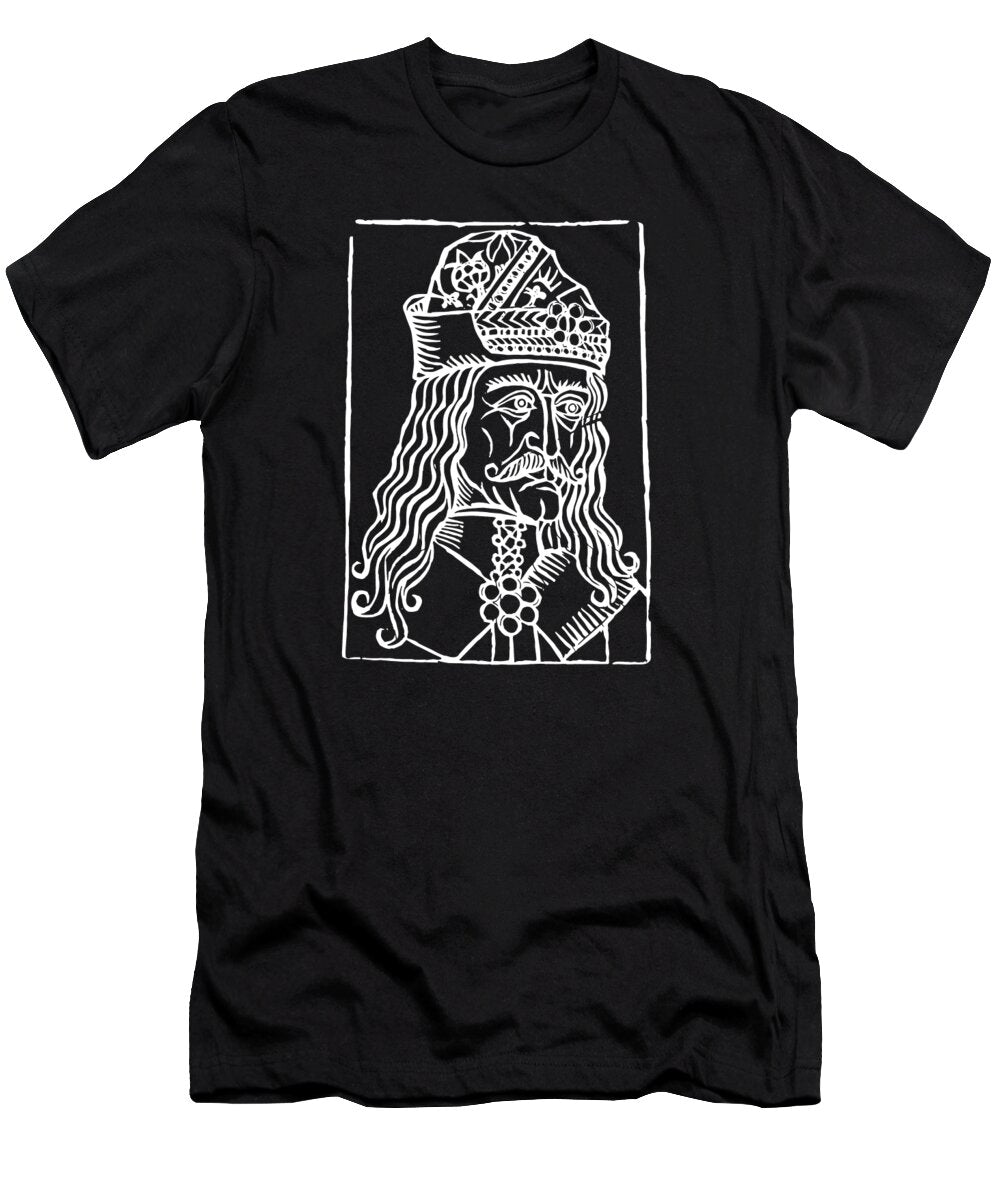 Vlad Tepes Dracula Woodcut - T-Shirt
