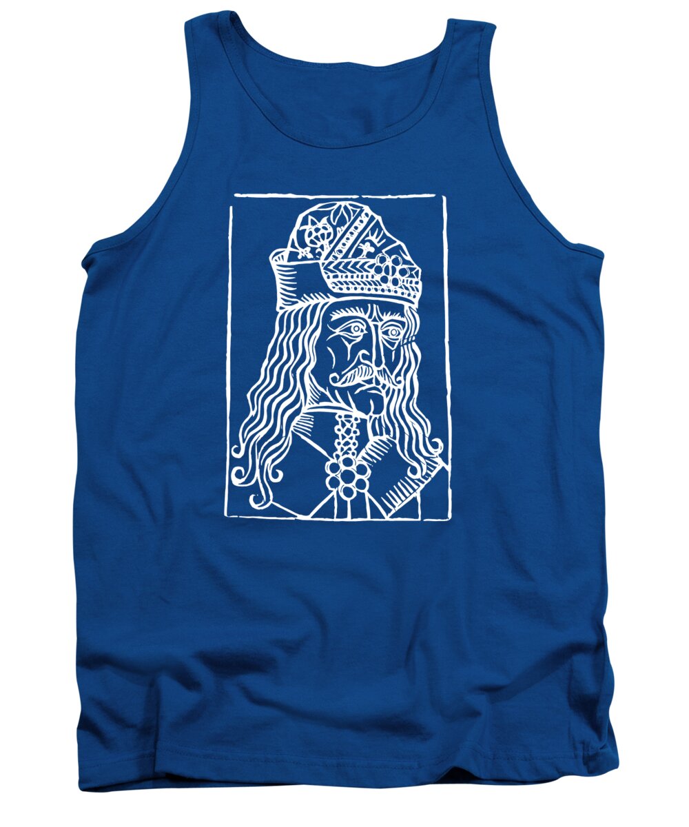 Vlad Tepes Dracula Woodcut - Tank Top