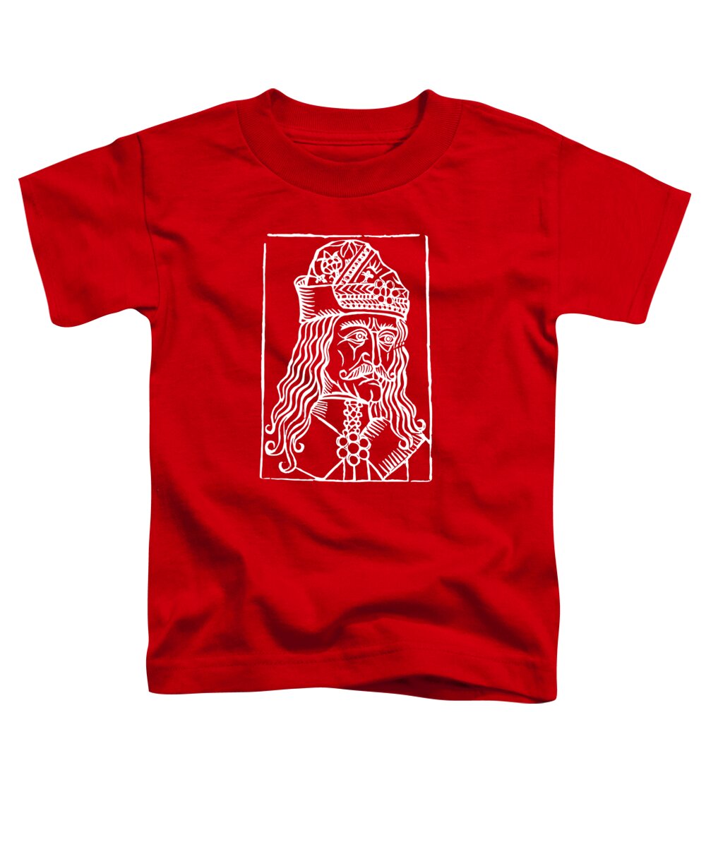 Vlad Tepes Dracula Woodcut - Toddler T-Shirt