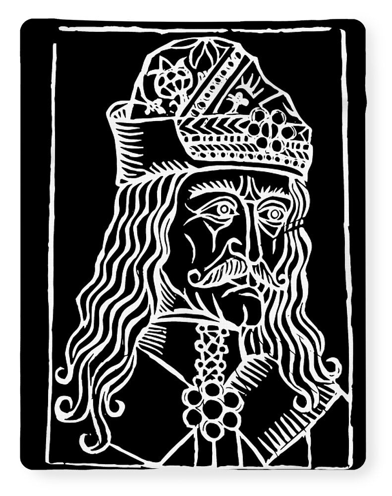 Vlad Tepes Dracula Woodcut - Blanket