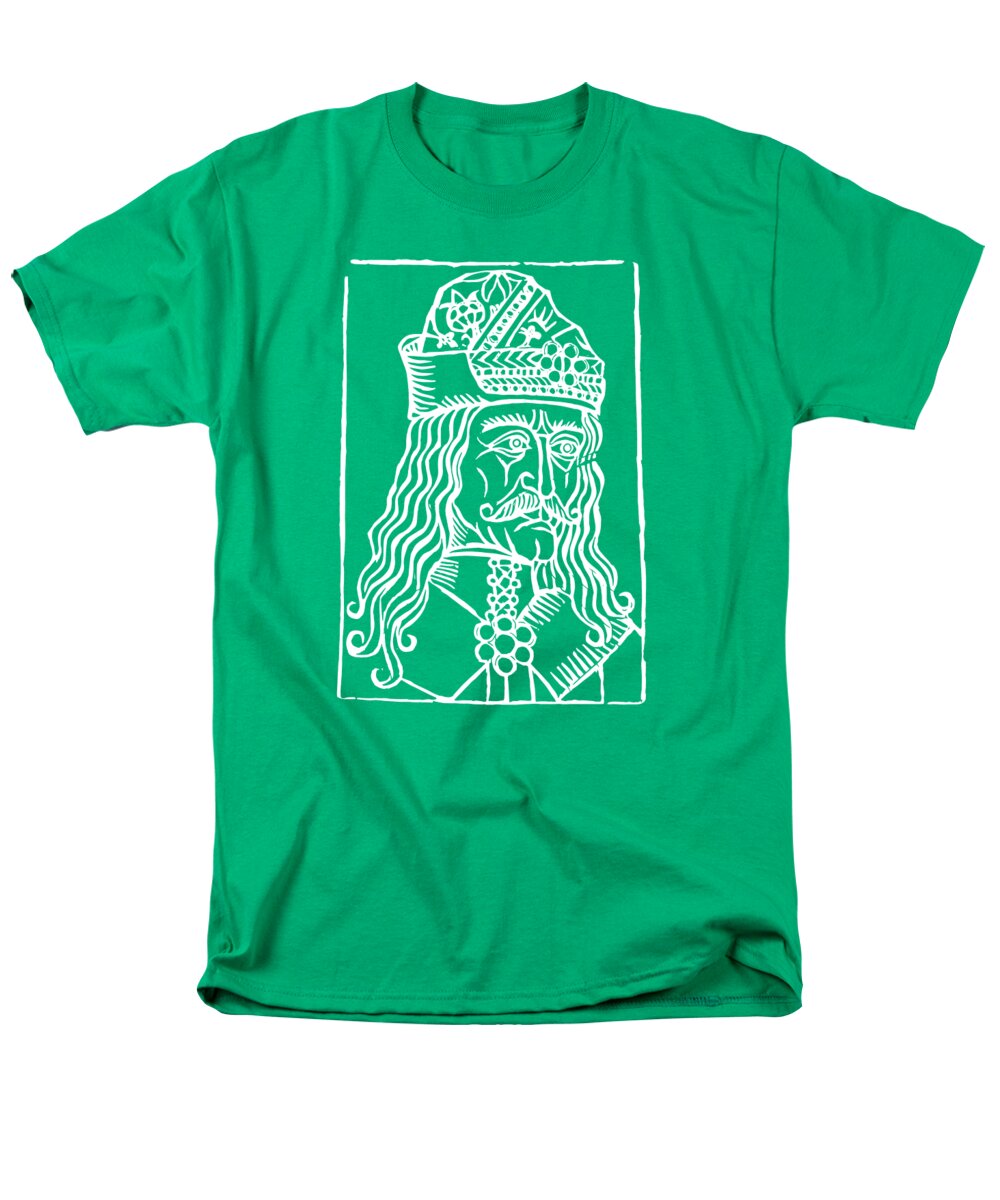 Vlad Tepes Dracula Woodcut - Men's T-Shirt (Regular Fit)