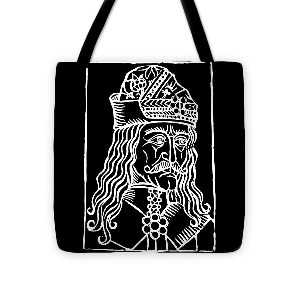 Vlad Tepes Dracula Woodcut - Tote Bag