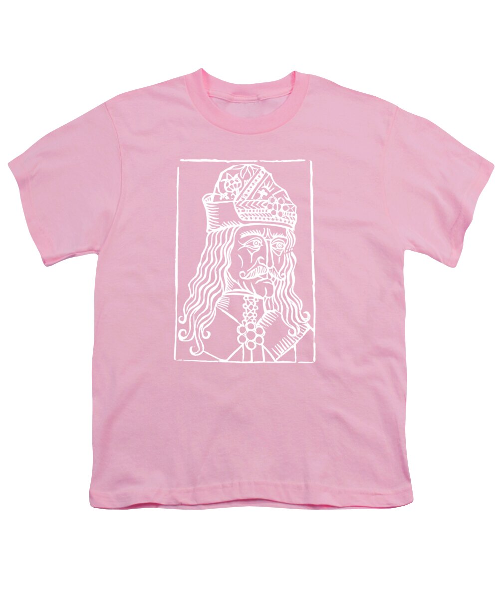 Vlad Tepes Dracula Woodcut - Youth T-Shirt
