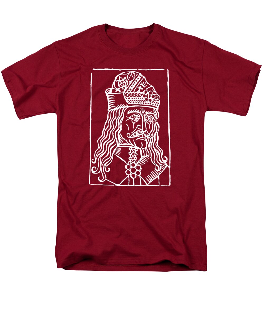 Vlad Tepes Dracula Woodcut - Men's T-Shirt (Regular Fit)