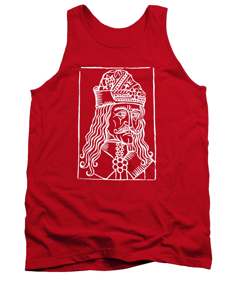 Vlad Tepes Dracula Woodcut - Tank Top