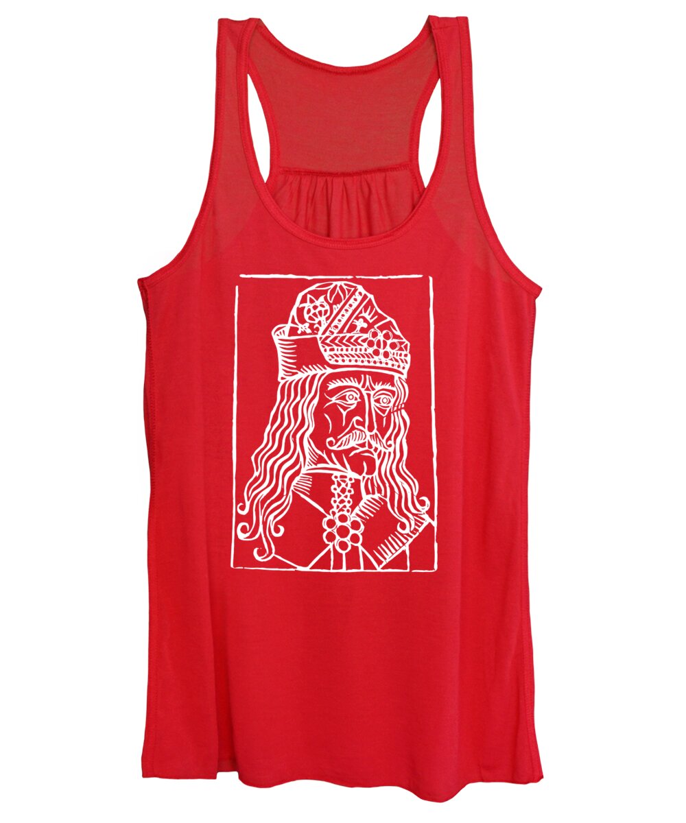 Vlad Tepes Dracula Woodcut - Women's Tank Top