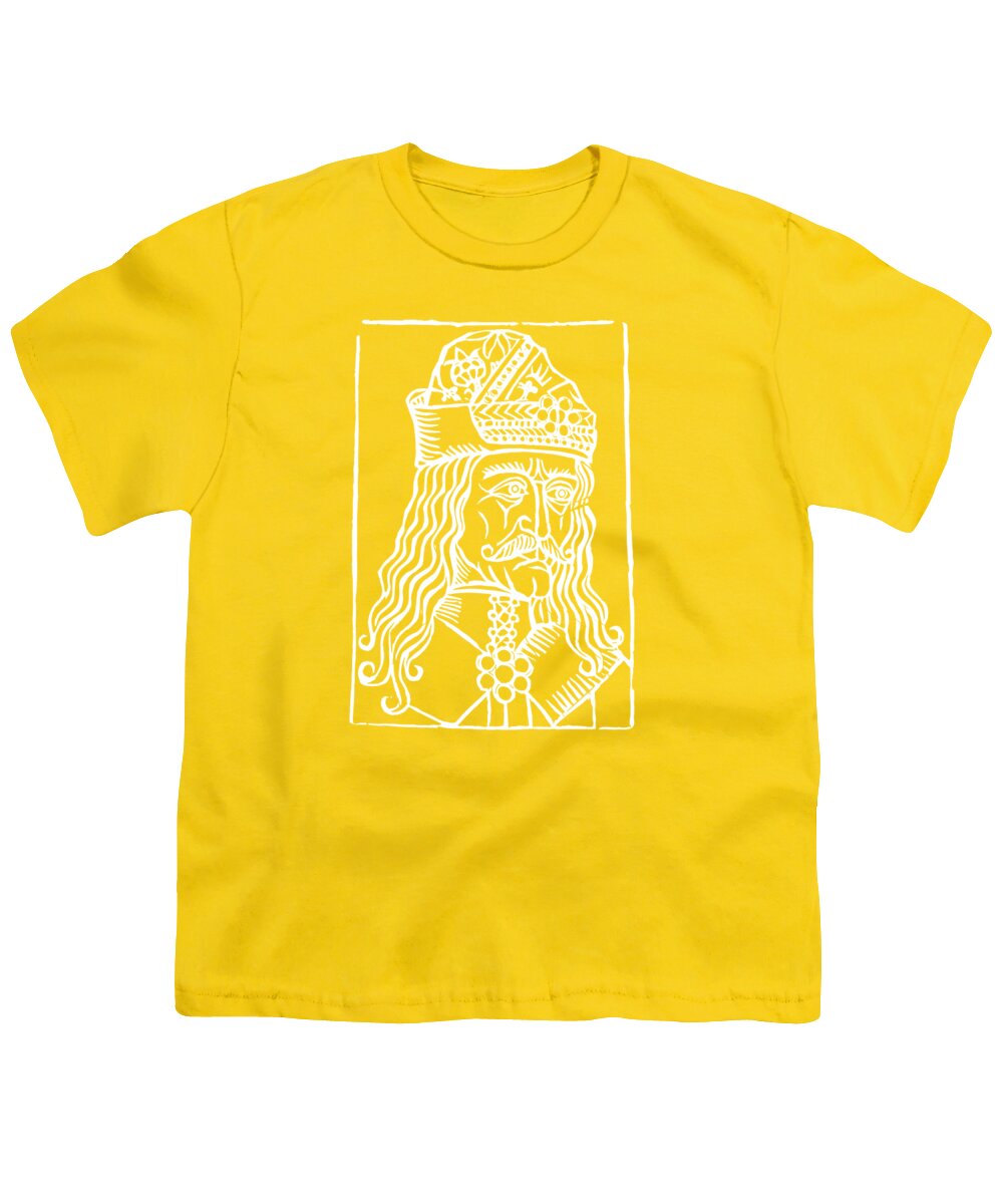 Vlad Tepes Dracula Woodcut - Youth T-Shirt