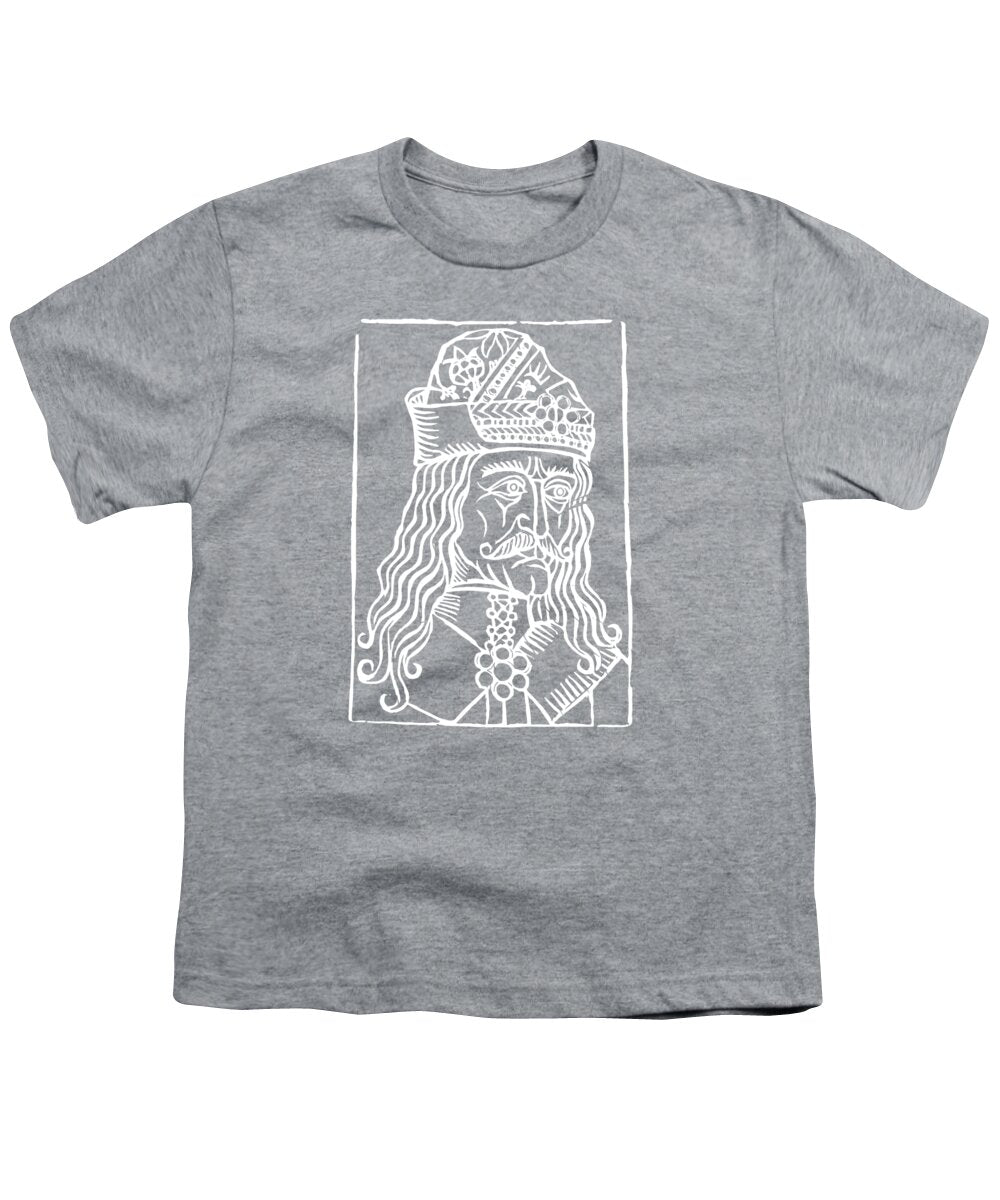 Vlad Tepes Dracula Woodcut - Youth T-Shirt