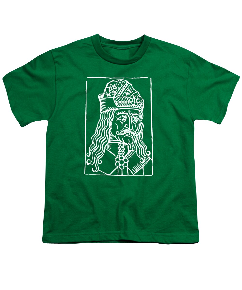Vlad Tepes Dracula Woodcut - Youth T-Shirt