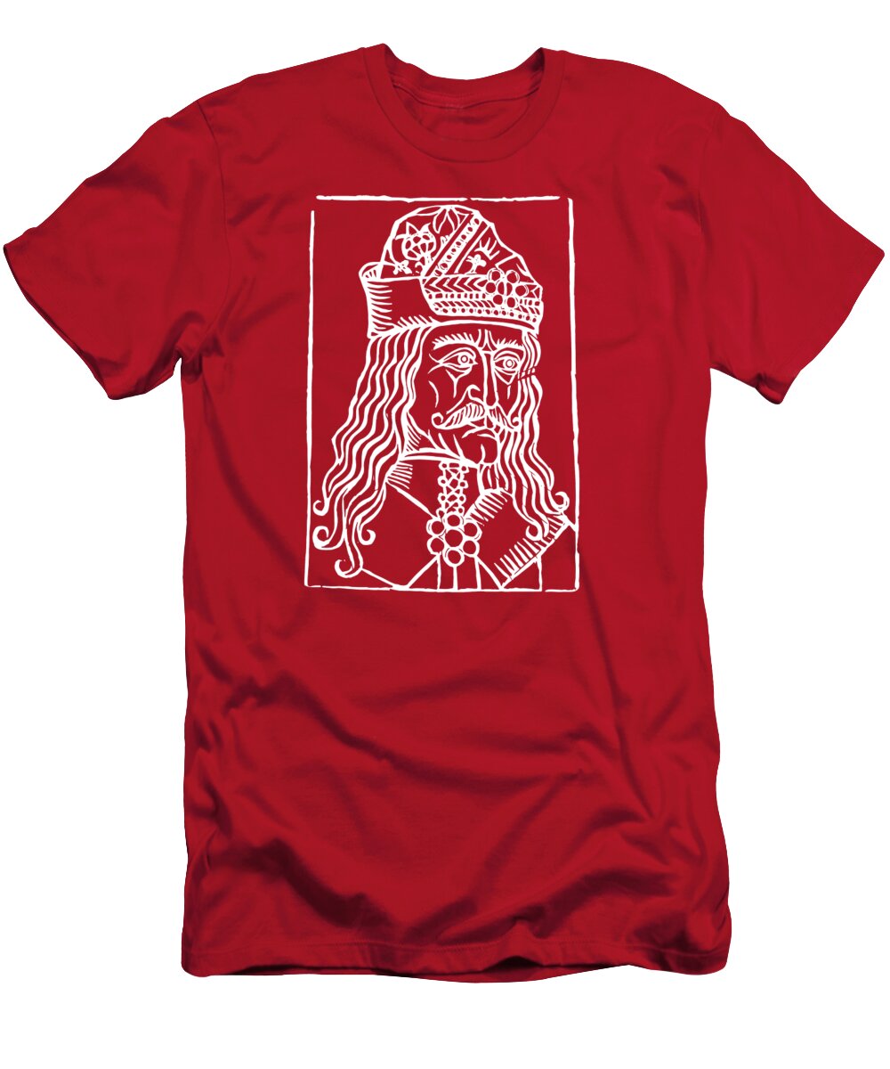 Vlad Tepes Dracula Woodcut - T-Shirt