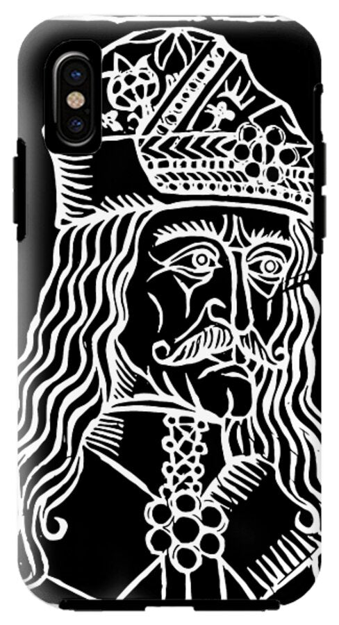 Vlad Tepes Dracula Woodcut - Phone Case