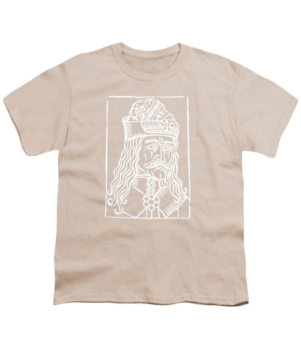 Vlad Tepes Dracula Woodcut - Youth T-Shirt