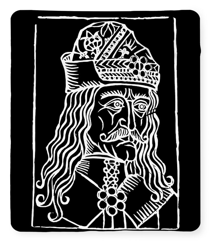Vlad Tepes Dracula Woodcut - Blanket