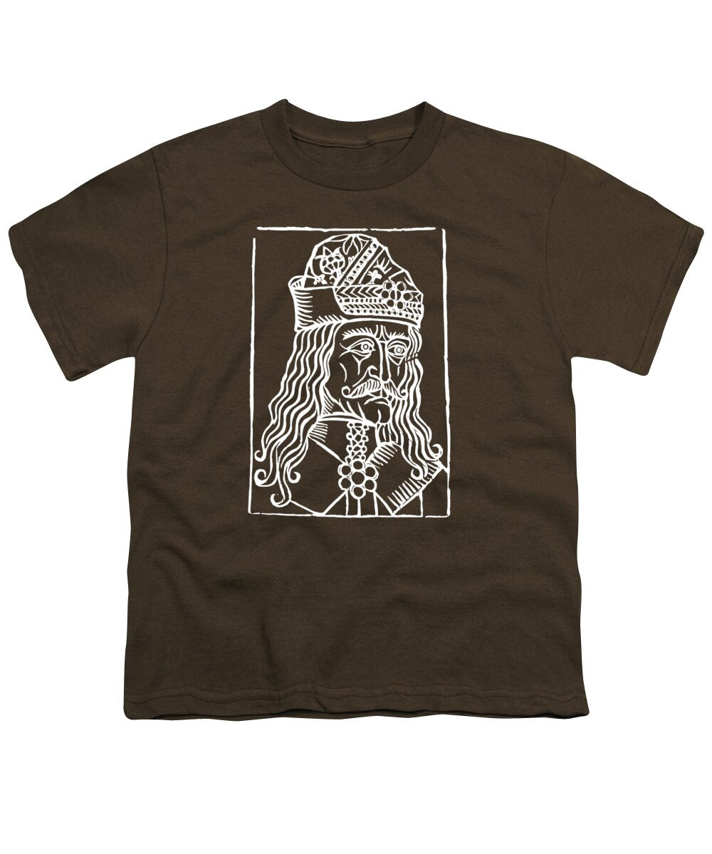 Vlad Tepes Dracula Woodcut - Youth T-Shirt