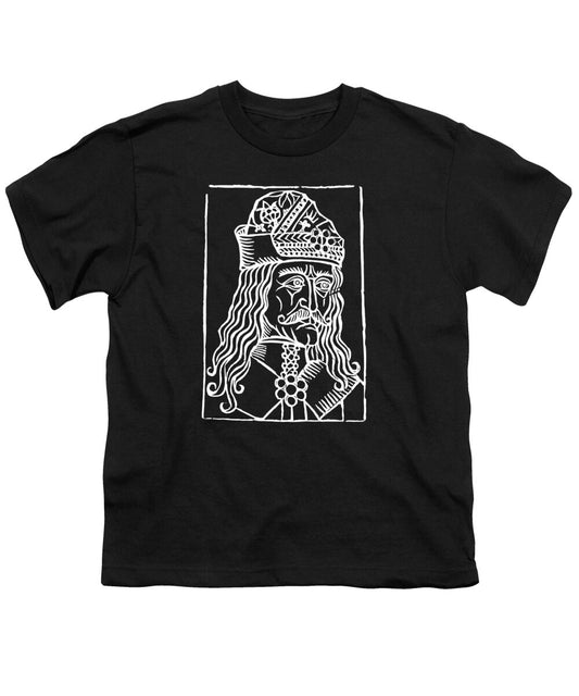 Vlad Tepes Dracula Woodcut - Youth T-Shirt