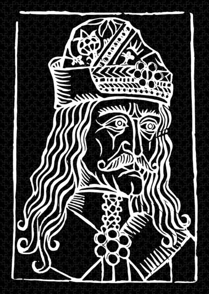Vlad Tepes Dracula Woodcut - Puzzle