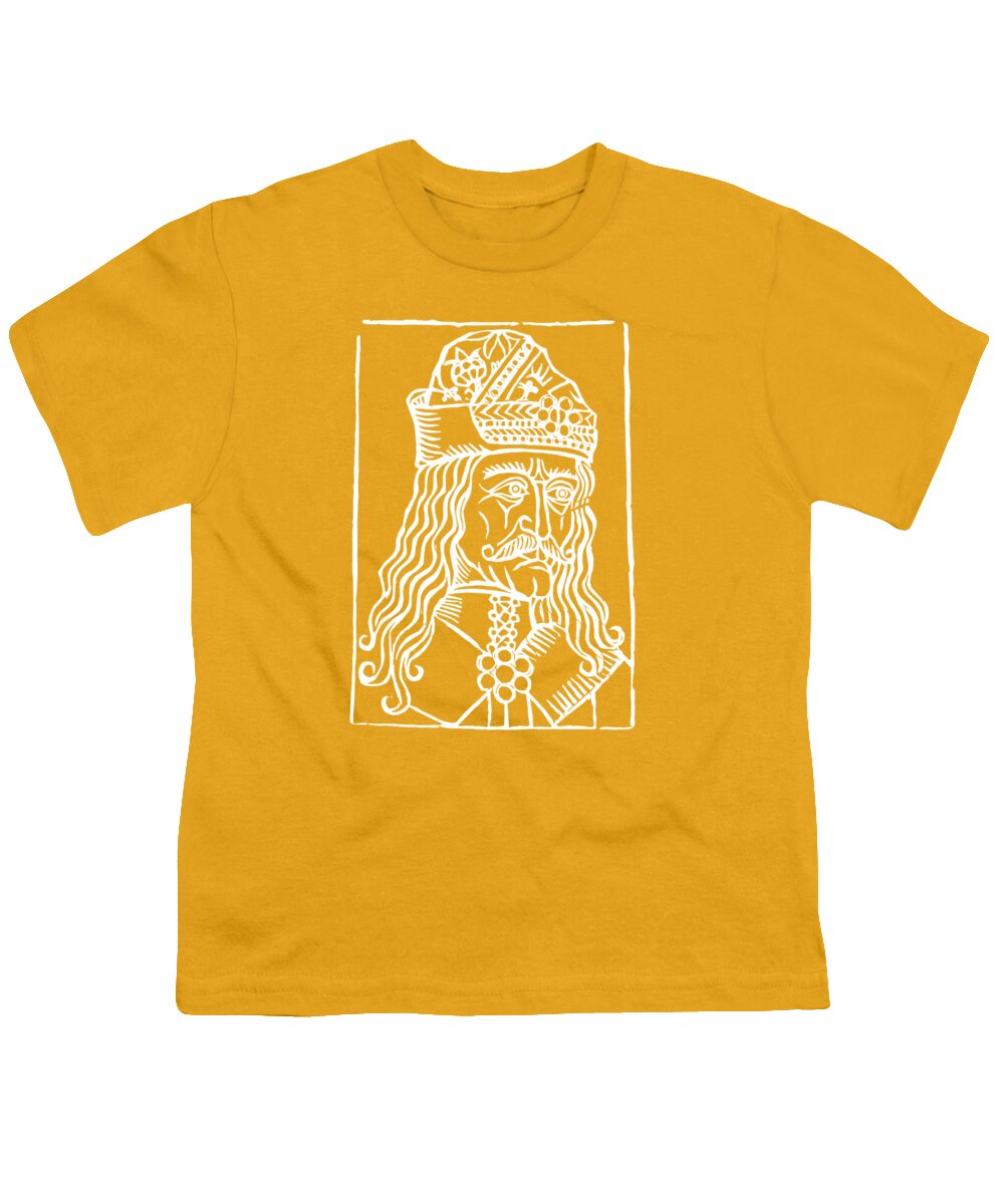 Vlad Tepes Dracula Woodcut - Youth T-Shirt