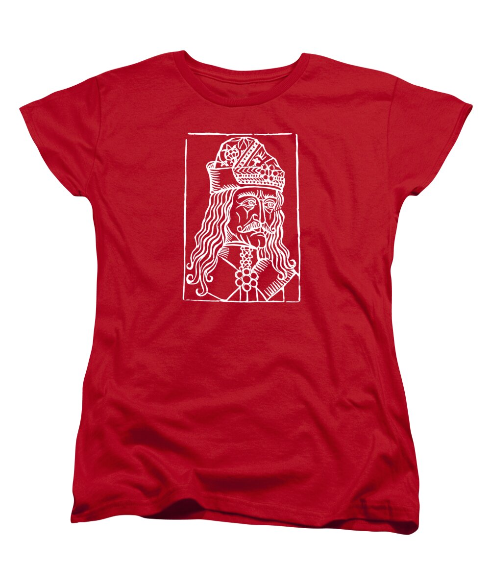 Vlad Tepes Dracula Woodcut - Women's T-Shirt (Standard Fit)