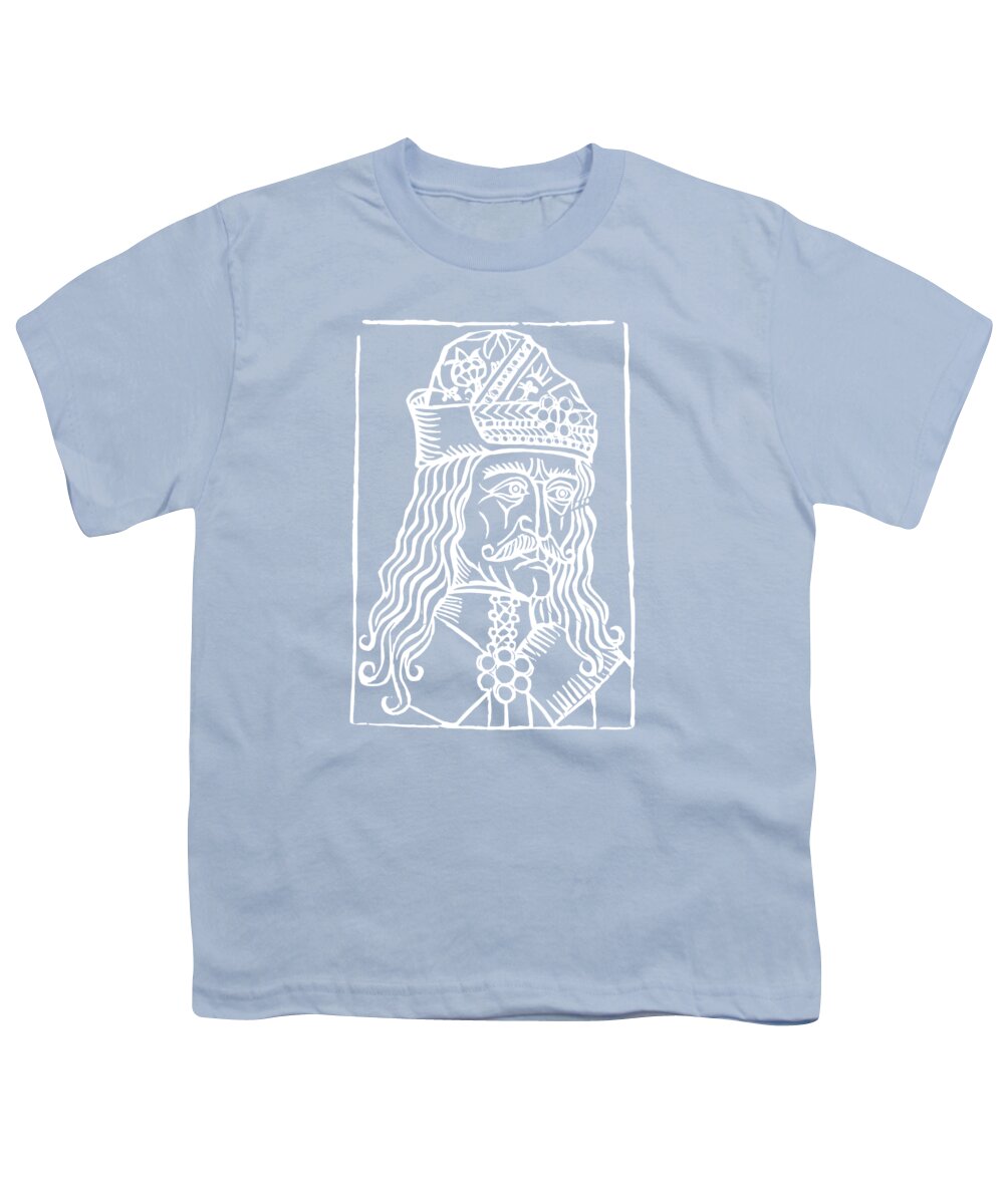 Vlad Tepes Dracula Woodcut - Youth T-Shirt