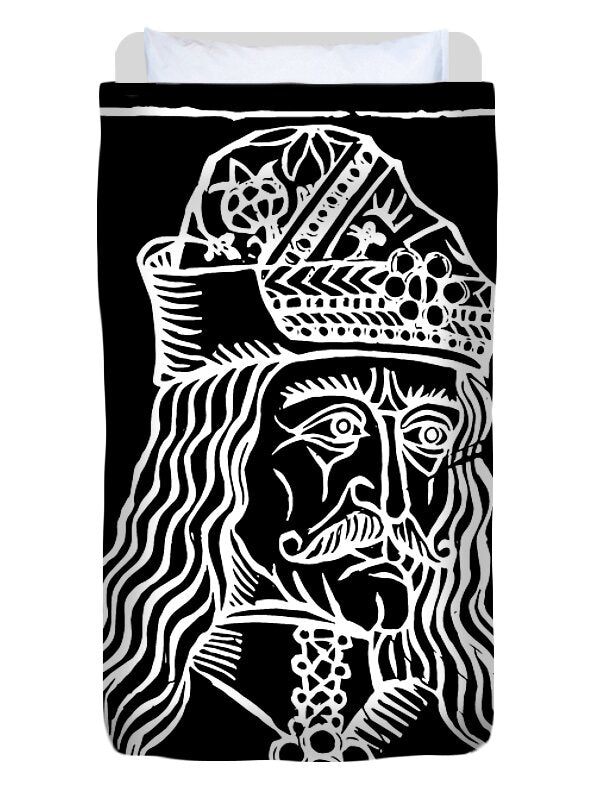 Vlad Tepes Dracula Woodcut - Duvet Cover