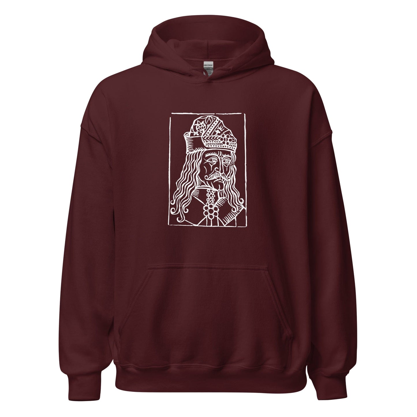 Vlad Tepes Unisex Hoodie Maroon / S