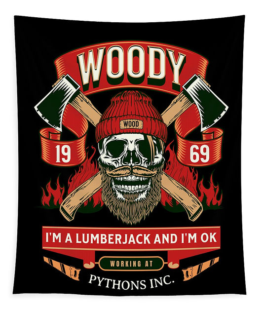 Woody the Lumberjack - Tapestry