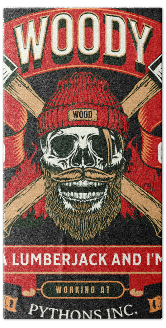 Woody the Lumberjack - Bath Towel