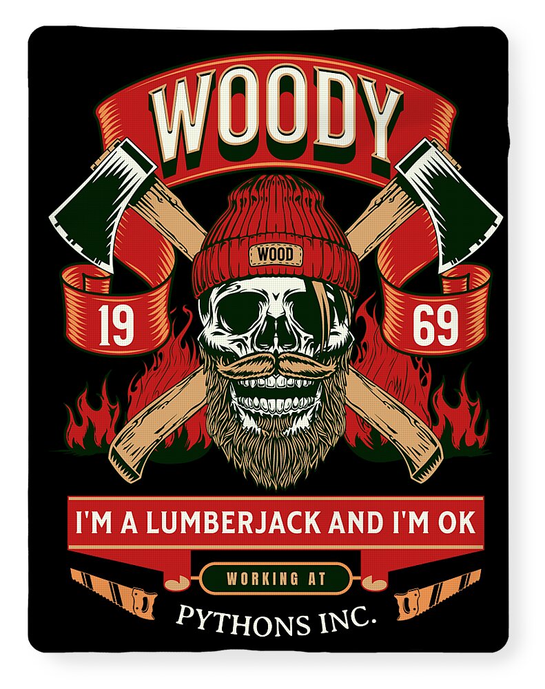 Woody the Lumberjack - Blanket