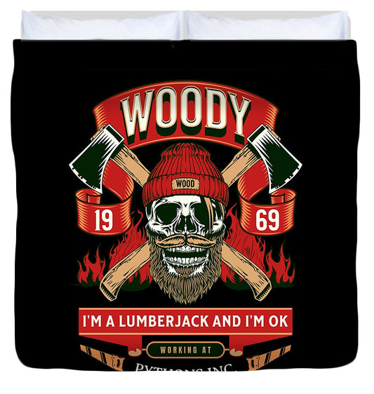 Woody the Lumberjack - Duvet Cover