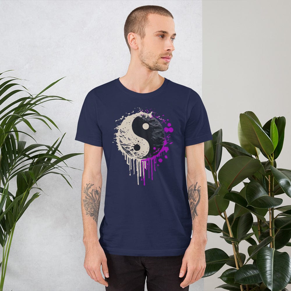 Yin Yang spray paint T-shirt