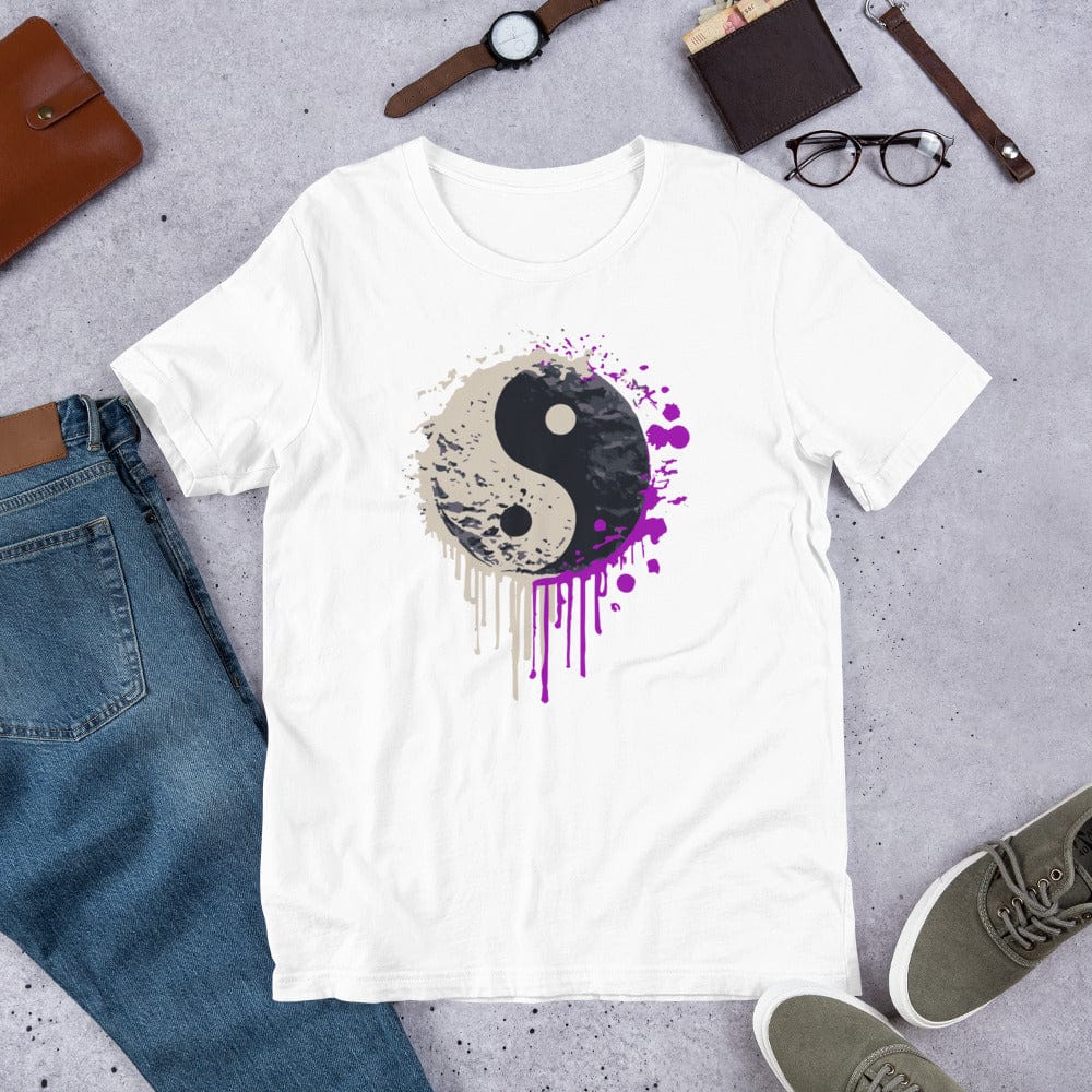 Yin Yang spray paint T-shirt