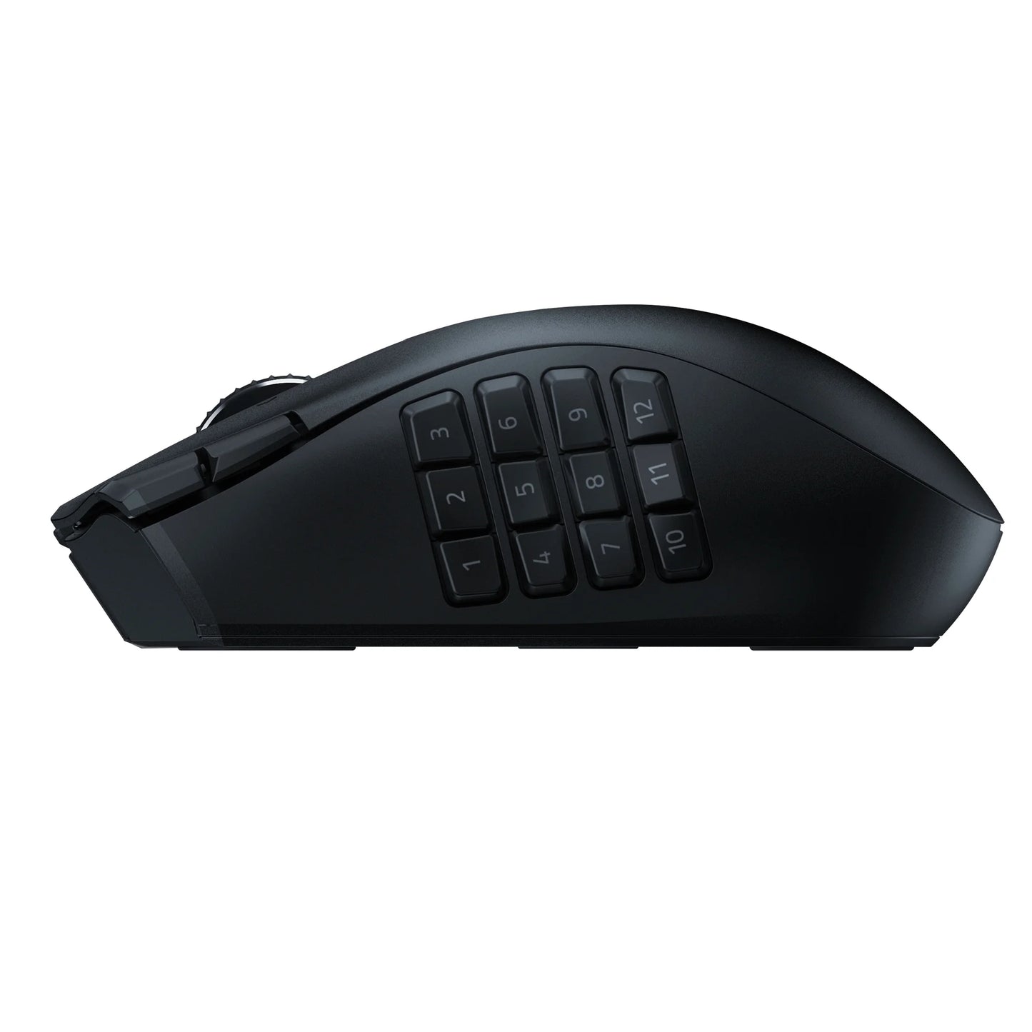 Naga V2 Hyperspeed Wireless MMO Gaming Mouse for PC, 19 Buttons, 2.4Ghz, Bluetooth, Black