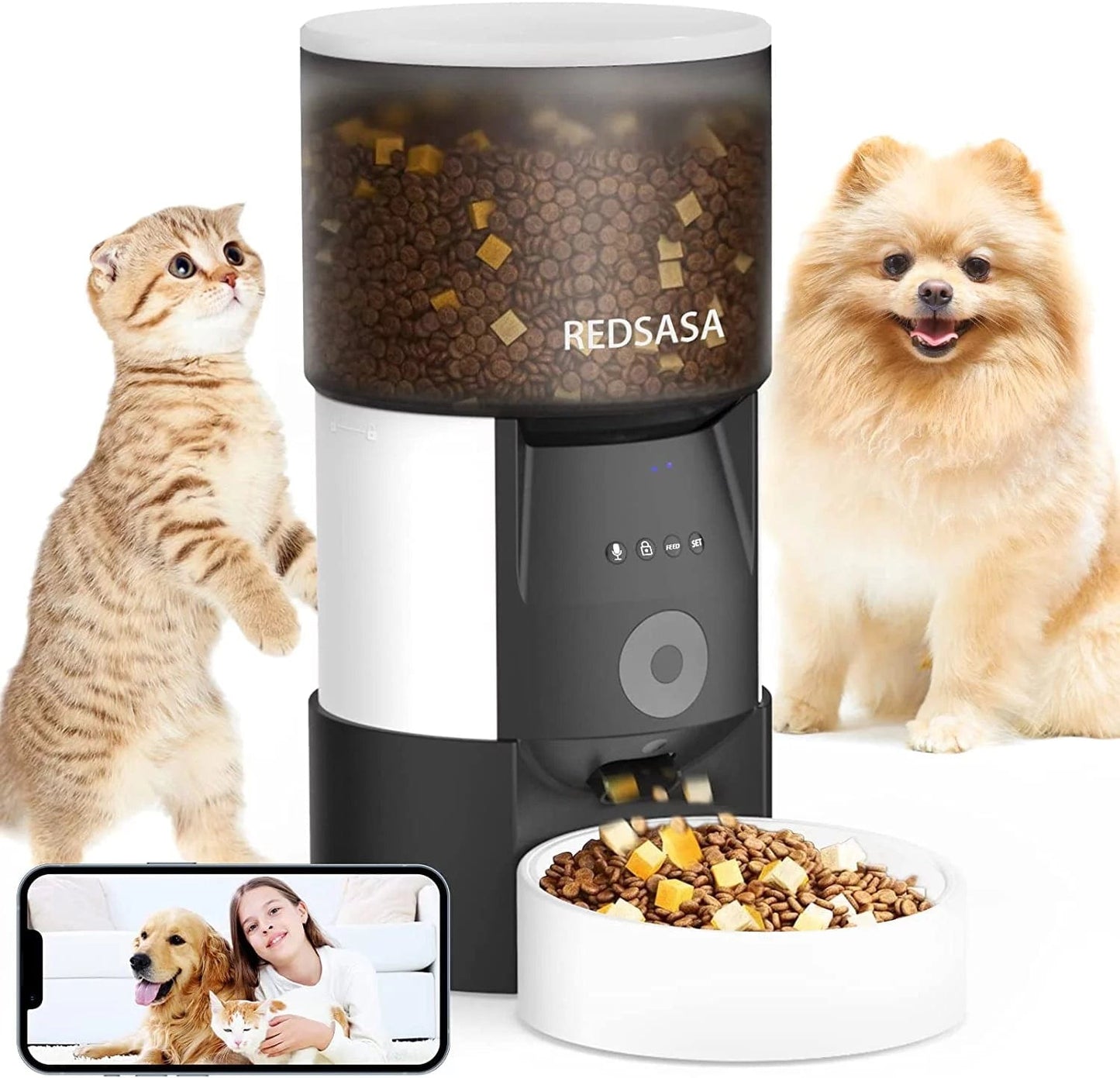 3L Automatic Pet Feeder with Camera