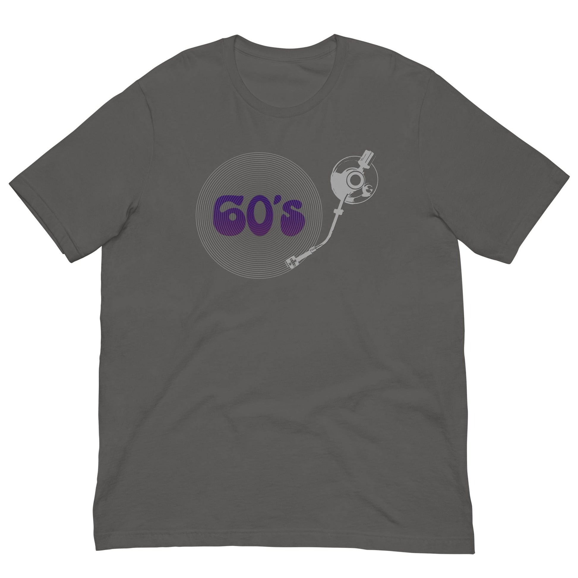 60's Record Player Music T-shirt Asphalt / S