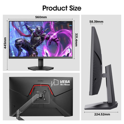 25" 170Hz FHD Gaming Monitor | Super Value Selection | 1Ms, 1080P, VA, Frameless, Displayport 25E3A