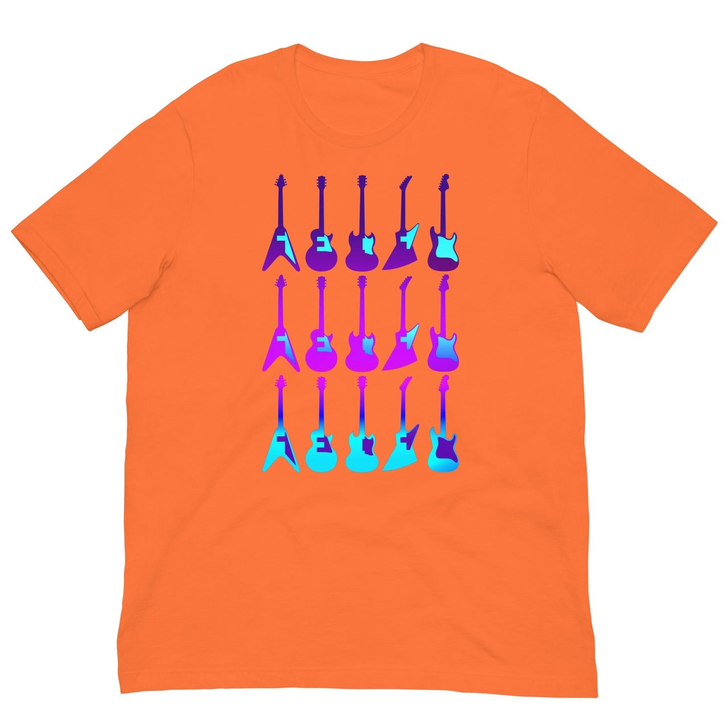 Scar Design Orange / XS 80s Guitars T-shirt