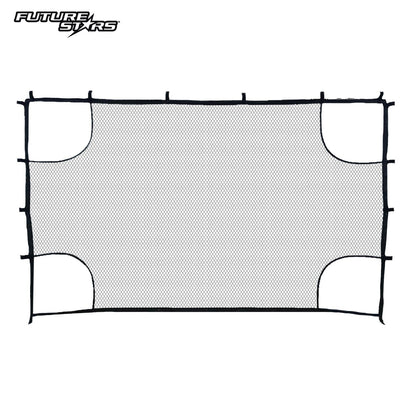 8Ft Soccer Goal Combo Set with Shooter Tutor, Official Size 5 Soccer Ball and Pump with Pin