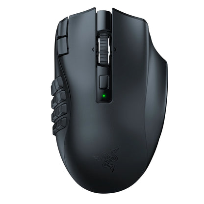 Naga V2 Hyperspeed Wireless MMO Gaming Mouse for PC, 19 Buttons, 2.4Ghz, Bluetooth, Black